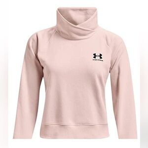 Under Armour Women’s Blush‎ Pink Wrap Neck Pullover, size S, EUC